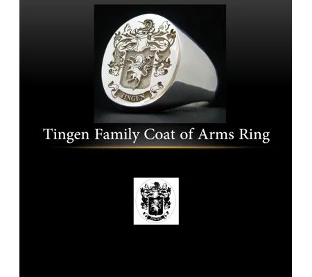 Tingen Family Crest Ring