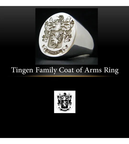 Tingen Family Crest Ring