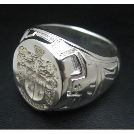 Design Your Own - Coat of Arms Ring - Castle Pattern