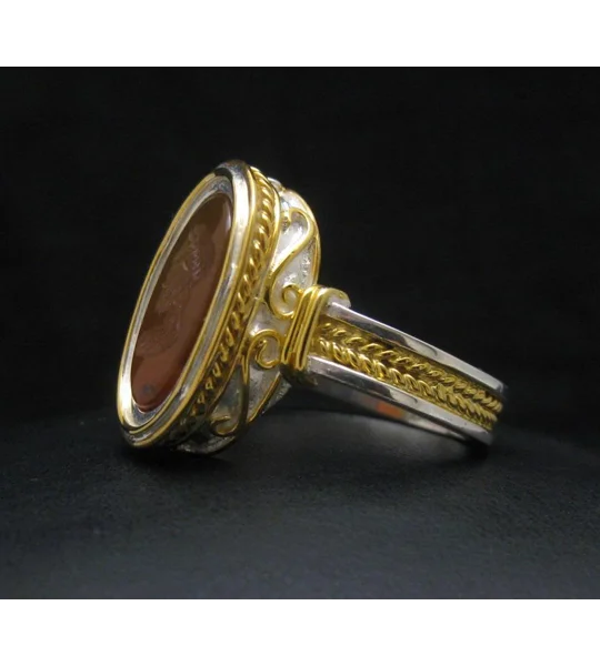 Antique Signet Ring - Homer Carnelian