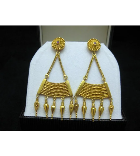 Chandelier Earrings Gold