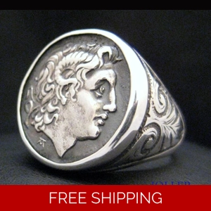 Vintage Alexander the Great Ring Extra Large