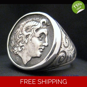 Vintage Alexander the Great Ring Extra Large