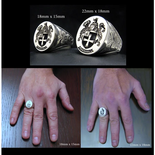 XL vs XXL Signet Ring - Finger Wearing