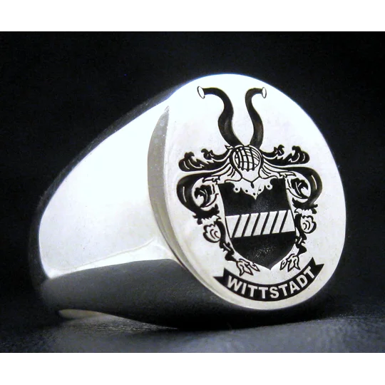 Wittstadt Family Coat of Arms Ring