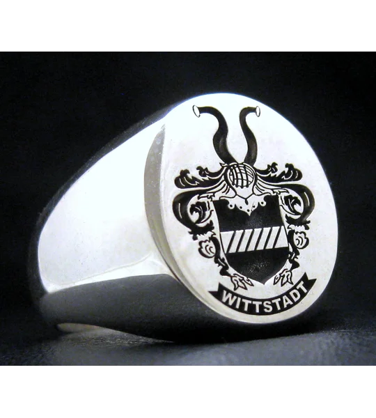 Wittstadt Family Coat of Arms Ring