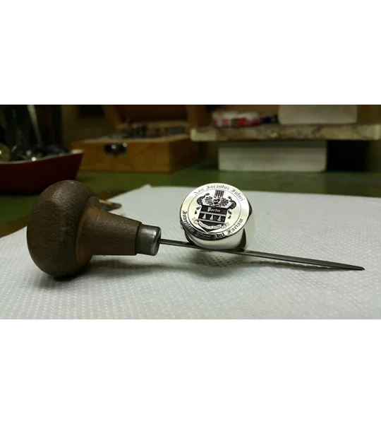 Custom Made Round Family Crest Ring
