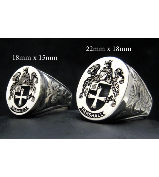 Custom Made Family Crest Antique Signet Ring