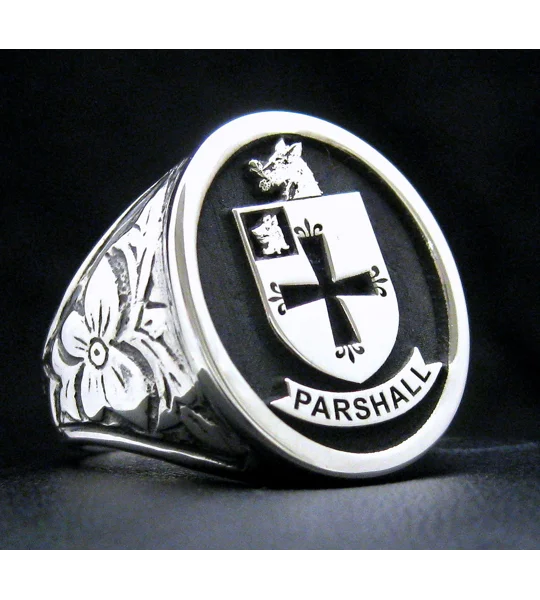 Custom Made Family Crest Antique Signet Ring