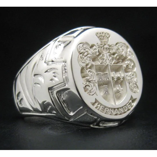 Design Your Own - Coat of Arms Ring - Castle Pattern