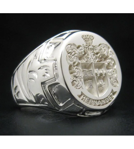 Design Your Own - Coat of Arms Ring - Castle Pattern