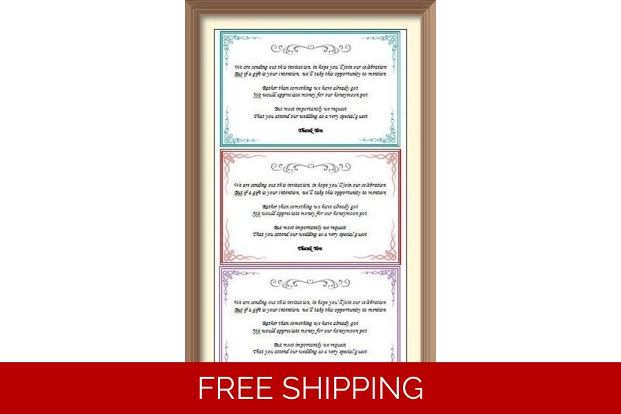 Wedding Gift Money Requ..