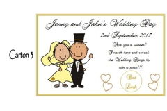Personalised Wedding Favour Scratch Cards