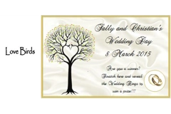 Personalised Wedding Favour Scratch Cards