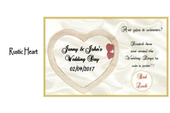 Personalised Wedding Favour Scratch Cards