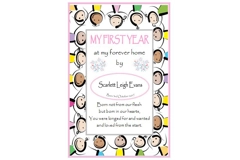 Personalised Adoption Memory/Record Book - First Year at my Forever Home