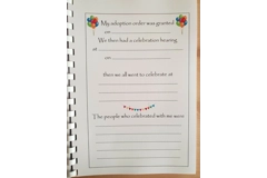 Personalised Adoption Memory/Record Book - First Year at my Forever Home