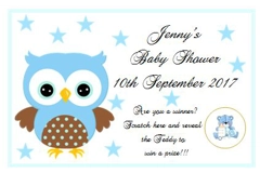 Personalised Baby Shower Scratch Cards x 12
