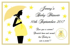 Personalised Baby Shower Scratch Cards x 12