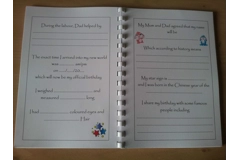 PERSONALISED BABY RECORD/MEMORY BOOK - MY FIRST YEAR