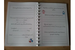 PERSONALISED BABY RECORD/MEMORY BOOK - MY FIRST YEAR