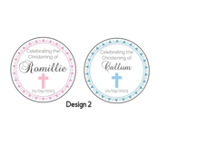 Personalised Christening/Baptism/Holy Communion Sticker Labels