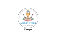 Personalised Christening/Baptism/Holy Communion Sticker Labels