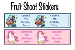 Fruit Shoot - Party Bag - Party Popper Sticky Labels