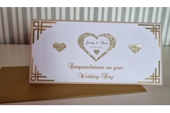 Personalised Wedding Gift Money/Voucher Wallet