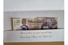 Personalised Wedding Gift Money/Voucher Wallet