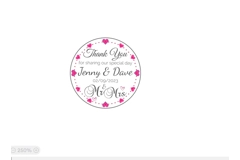 Personalised Wedding Sticker Labels