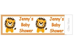 Personalised Baby Shower Party Popper Labels