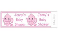 Personalised Baby Shower Party Popper Labels