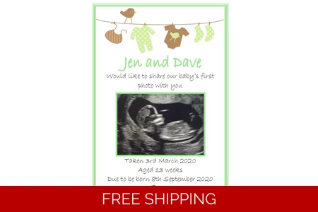 12 PERSONALISED BABY'S FIRST..