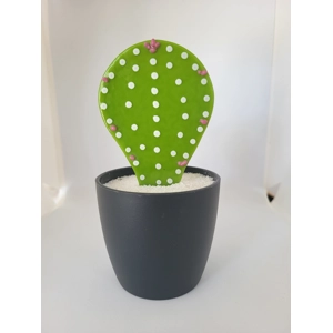 Medium Potted glass cactus Medium Potted glass cactus