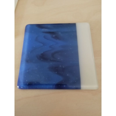 Purple/blue & Cream coaster
