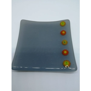 Grey and Orange trinket bowl