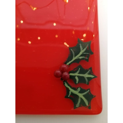 Mid red Holly berry coaster