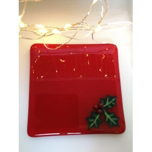 Mid red Holly berry coaster