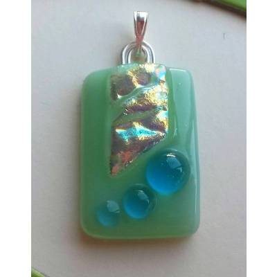 P110 Duck egg blue pendant