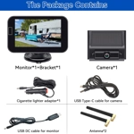 Magnetic Backup Camera Wireless Solar: Energy Saving Rechargeable Trailer Hitch Camera Easy Install