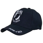 POW-MIA Black Baseball Cap
