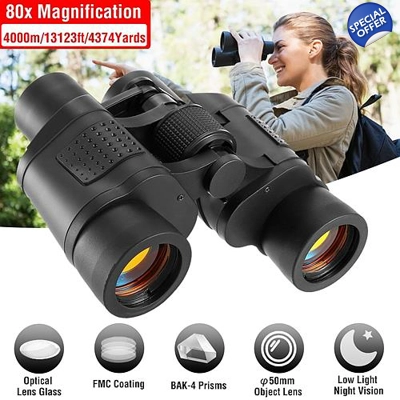 iMountek Portable HD Binoculars with FMC Lens Low Light Night Vision