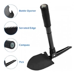 Folding Camp Shovel With Compass And Nylon Case