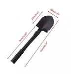 Folding Camp Shovel With Compass And Nylon Case