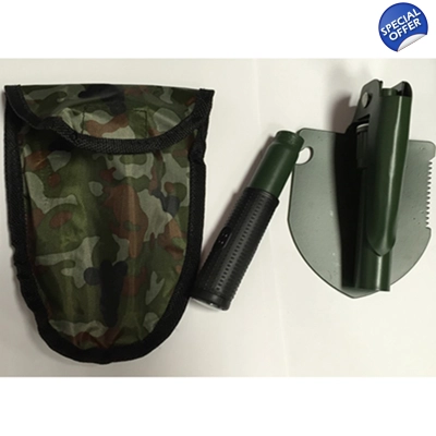 Folding Camp Shovel With Compass And Nylon Case