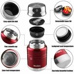 Newdora Insulated Food Jar With Folding Stainless Steel Spoon