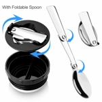 Newdora Insulated Food Jar With Folding Stainless Steel Spoon