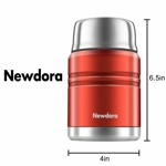 Newdora Insulated Food Jar With Folding Stainless Steel Spoon