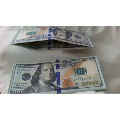 2 Pc 100 Dollar Bill Wallet
